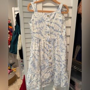 Gymboree Blue and White Floral Kids Dress